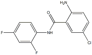 2-amino-5-chloro-N-(2,4-difluorophenyl)benzamide Struktur