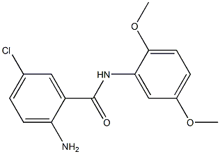 2-amino-5-chloro-N-(2,5-dimethoxyphenyl)benzamide Struktur