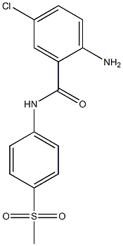 2-amino-5-chloro-N-(4-methanesulfonylphenyl)benzamide Struktur