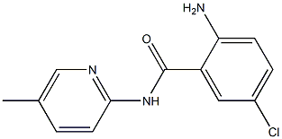 2-amino-5-chloro-N-(5-methylpyridin-2-yl)benzamide Struktur