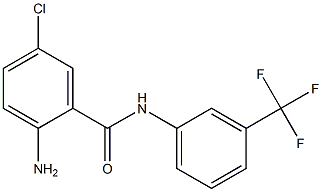 2-amino-5-chloro-N-[3-(trifluoromethyl)phenyl]benzamide Struktur