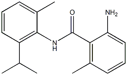 2-amino-6-methyl-N-[2-methyl-6-(propan-2-yl)phenyl]benzamide Struktur