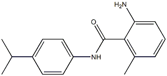 2-amino-6-methyl-N-[4-(propan-2-yl)phenyl]benzamide Struktur