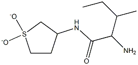 2-amino-N-(1,1-dioxidotetrahydrothien-3-yl)-3-methylpentanamide Struktur