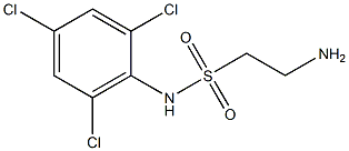 2-amino-N-(2,4,6-trichlorophenyl)ethane-1-sulfonamide Struktur