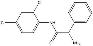 2-amino-N-(2,4-dichlorophenyl)-2-phenylacetamide Struktur