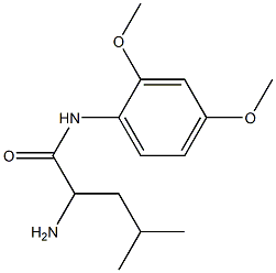 2-amino-N-(2,4-dimethoxyphenyl)-4-methylpentanamide Struktur