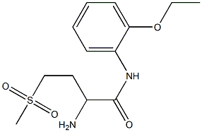 2-amino-N-(2-ethoxyphenyl)-4-methanesulfonylbutanamide Struktur