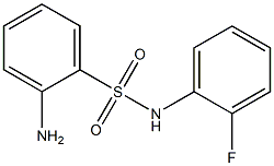 2-amino-N-(2-fluorophenyl)benzenesulfonamide Struktur