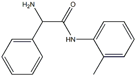 2-amino-N-(2-methylphenyl)-2-phenylacetamide Struktur