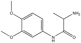 2-amino-N-(3,4-dimethoxyphenyl)propanamide Struktur