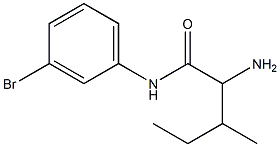 2-amino-N-(3-bromophenyl)-3-methylpentanamide Struktur