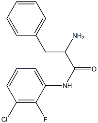 2-amino-N-(3-chloro-2-fluorophenyl)-3-phenylpropanamide Struktur