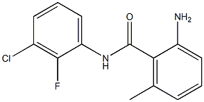 2-amino-N-(3-chloro-2-fluorophenyl)-6-methylbenzamide Struktur