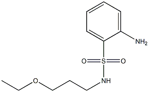 2-amino-N-(3-ethoxypropyl)benzenesulfonamide Struktur