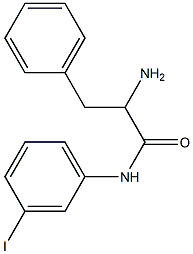 2-amino-N-(3-iodophenyl)-3-phenylpropanamide Struktur