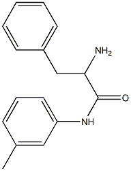 2-amino-N-(3-methylphenyl)-3-phenylpropanamide Struktur