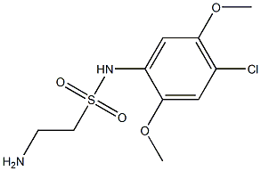 2-amino-N-(4-chloro-2,5-dimethoxyphenyl)ethane-1-sulfonamide Struktur