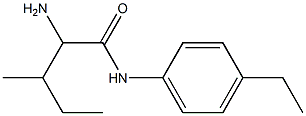 2-amino-N-(4-ethylphenyl)-3-methylpentanamide Struktur