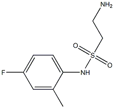 2-amino-N-(4-fluoro-2-methylphenyl)ethanesulfonamide Struktur