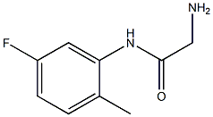 2-amino-N-(5-fluoro-2-methylphenyl)acetamide Struktur