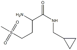 2-amino-N-(cyclopropylmethyl)-4-(methylsulfonyl)butanamide Struktur