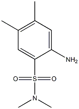 2-amino-N,N,4,5-tetramethylbenzene-1-sulfonamide Struktur