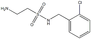 2-amino-N-[(2-chlorophenyl)methyl]ethane-1-sulfonamide Struktur