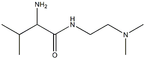 2-amino-N-[2-(dimethylamino)ethyl]-3-methylbutanamide Struktur