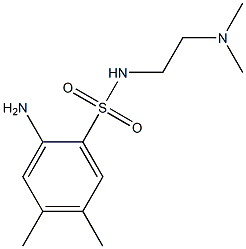 2-amino-N-[2-(dimethylamino)ethyl]-4,5-dimethylbenzene-1-sulfonamide Struktur