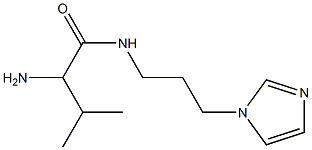 2-amino-N-[3-(1H-imidazol-1-yl)propyl]-3-methylbutanamide Struktur