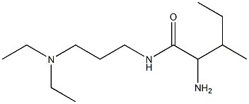 2-amino-N-[3-(diethylamino)propyl]-3-methylpentanamide Struktur