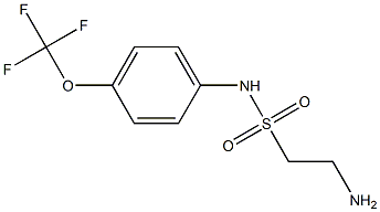 2-amino-N-[4-(trifluoromethoxy)phenyl]ethane-1-sulfonamide Struktur