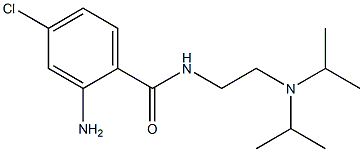 2-amino-N-{2-[bis(propan-2-yl)amino]ethyl}-4-chlorobenzamide Struktur