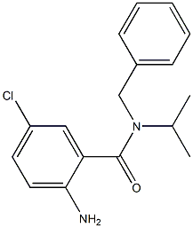 2-amino-N-benzyl-5-chloro-N-(propan-2-yl)benzamide Struktur