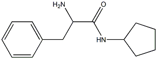 2-amino-N-cyclopentyl-3-phenylpropanamide Struktur