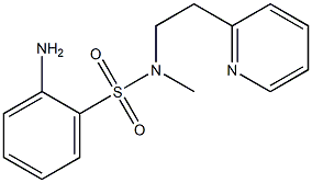 2-amino-N-methyl-N-[2-(pyridin-2-yl)ethyl]benzene-1-sulfonamide Struktur