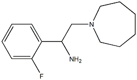 2-azepan-1-yl-1-(2-fluorophenyl)ethanamine Struktur