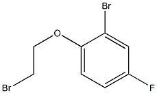 2-bromo-1-(2-bromoethoxy)-4-fluorobenzene Struktur