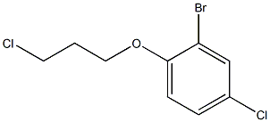 2-bromo-4-chloro-1-(3-chloropropoxy)benzene Struktur