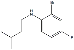 2-bromo-4-fluoro-N-(3-methylbutyl)aniline Struktur