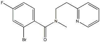 2-bromo-4-fluoro-N-methyl-N-[2-(pyridin-2-yl)ethyl]benzamide Struktur