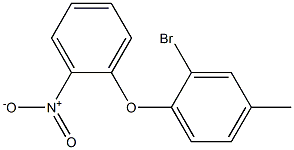 2-bromo-4-methyl-1-(2-nitrophenoxy)benzene Struktur