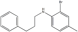 2-bromo-4-methyl-N-(3-phenylpropyl)aniline Struktur