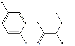 2-bromo-N-(2,5-difluorophenyl)-3-methylbutanamide Struktur