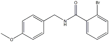 2-bromo-N-(4-methoxybenzyl)benzamide Struktur