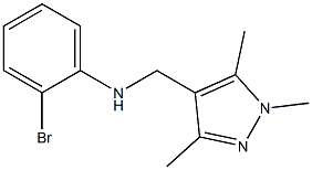 2-bromo-N-[(1,3,5-trimethyl-1H-pyrazol-4-yl)methyl]aniline Struktur