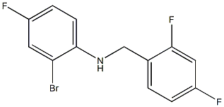 2-bromo-N-[(2,4-difluorophenyl)methyl]-4-fluoroaniline Struktur