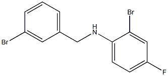 2-bromo-N-[(3-bromophenyl)methyl]-4-fluoroaniline Struktur