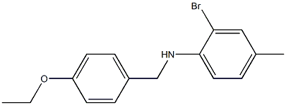 2-bromo-N-[(4-ethoxyphenyl)methyl]-4-methylaniline Struktur